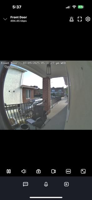 REOLINK Video Doorbell PoE 2K Wired Outdoor Security Camera with Chime V2 | No Subscription Local Storage, 4:3 Aspect Ratio, 180 Degree Diagonal, 2-Way Talk, Plug & Play, Smart Detection customer photo 1