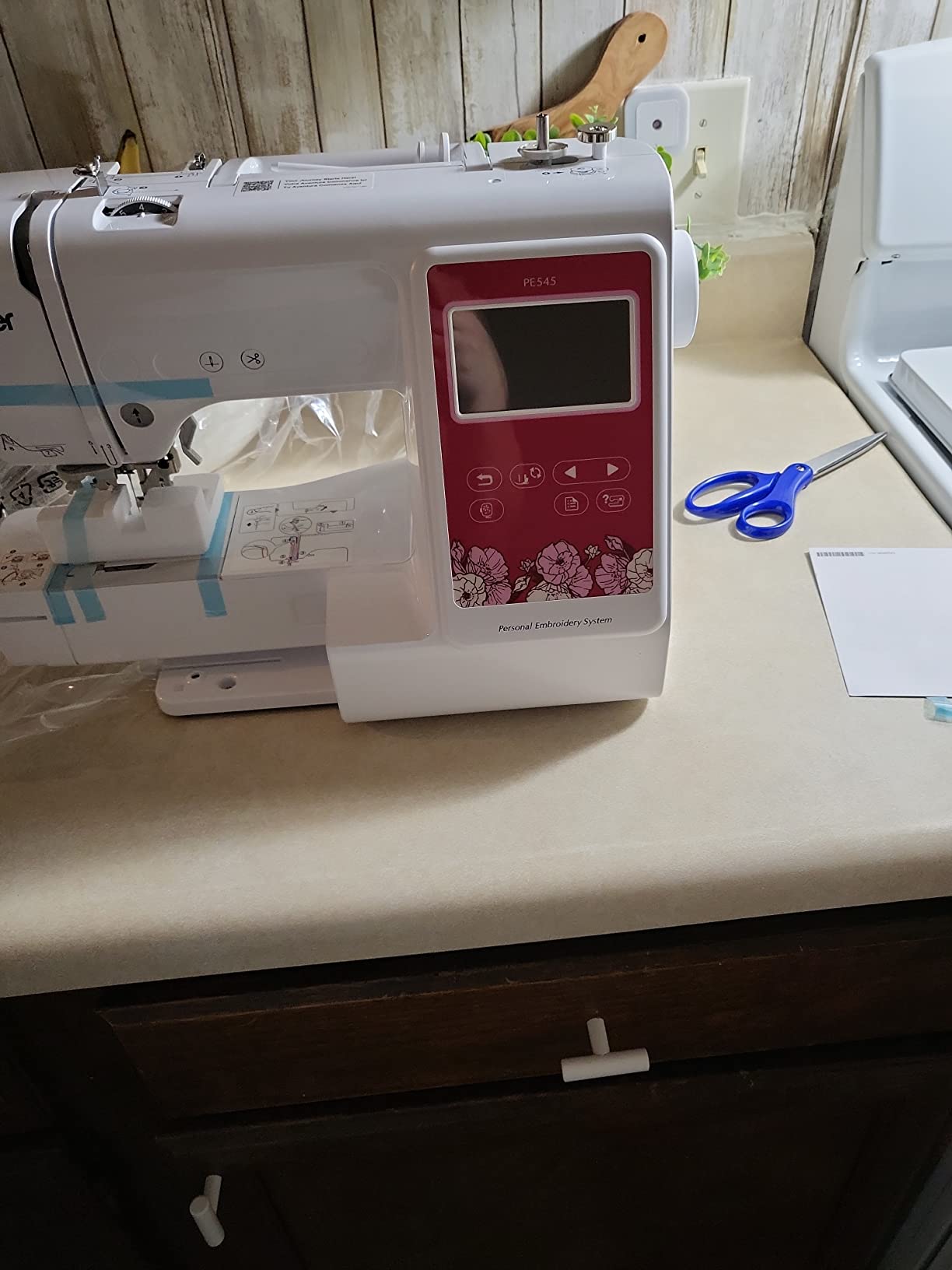 Brother PE545 Wireless Embroidery Machine 4x4 Hoop LCD | Wireless LAN Connected, 135 Built-in Designs, 4 x 4 Hoop Area, Large 3.7 LCD Touchscreen, USB Port, 10 Font Styles customer photo 1