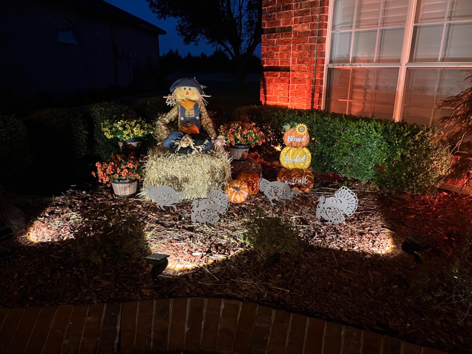 Nativity Scene Outdoor,Black Silhouette Metal Nativity Set for Yard Stakes customer photo 1