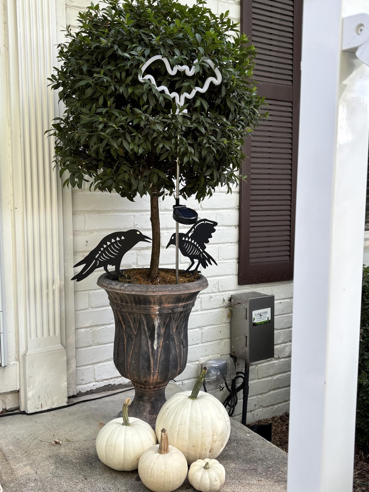 Nativity Scene Outdoor,Black Silhouette Metal Nativity Set for Yard Stakes customer photo 2