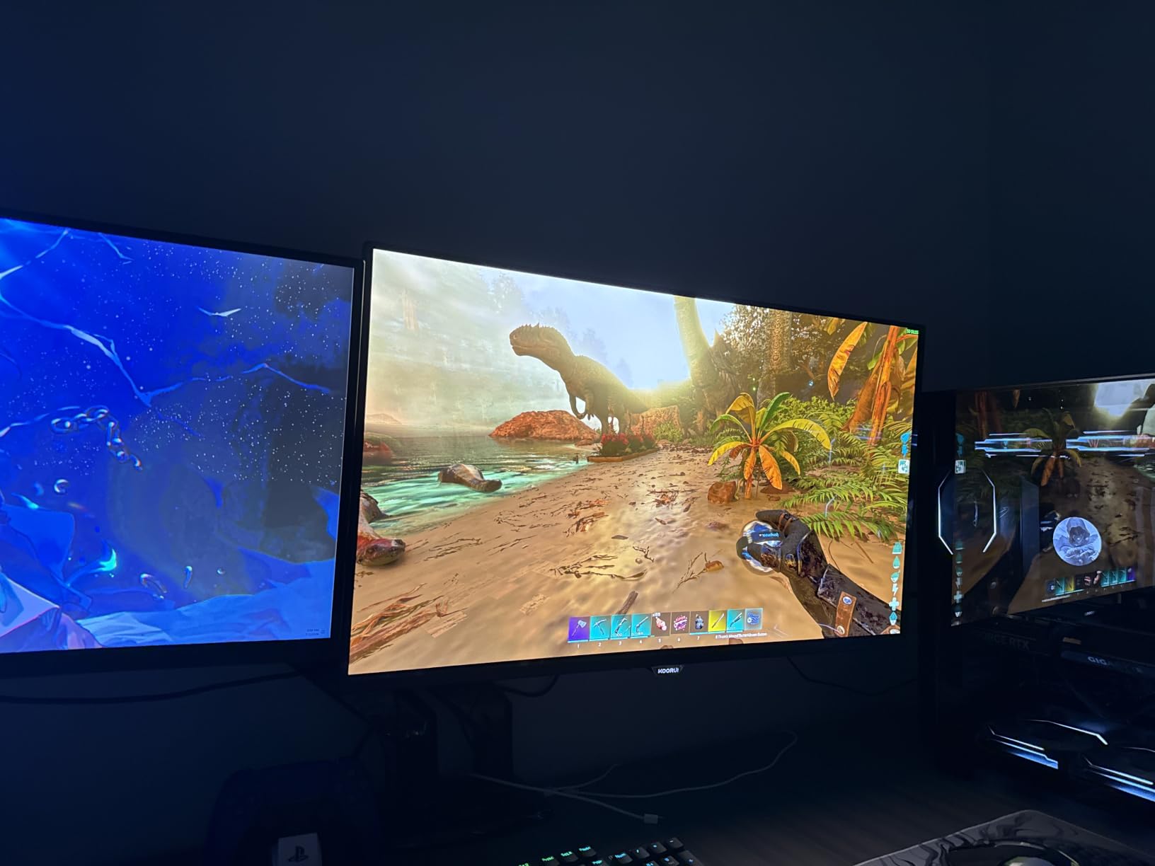 KOORUI 24 Inch Gaming Monitor, 180Hz 1080P VA Display with 3000:1 Contrast, FHD Eye Care, HDMI & VGA, VESA 100x100mm Mountable for Dorm Room, Dual-Screen Setup, PC and Console Gaming customer photo 1