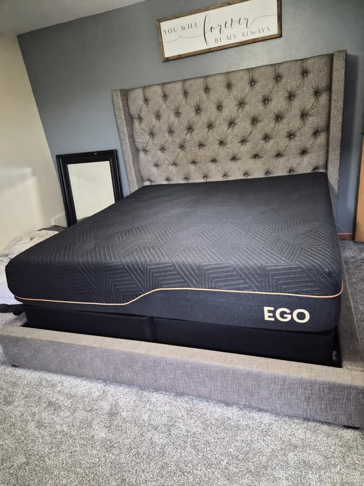 EGOHOME King 14 inch Memory Foam Mattress for Back Pain Relief Medium Firm customer photo 1