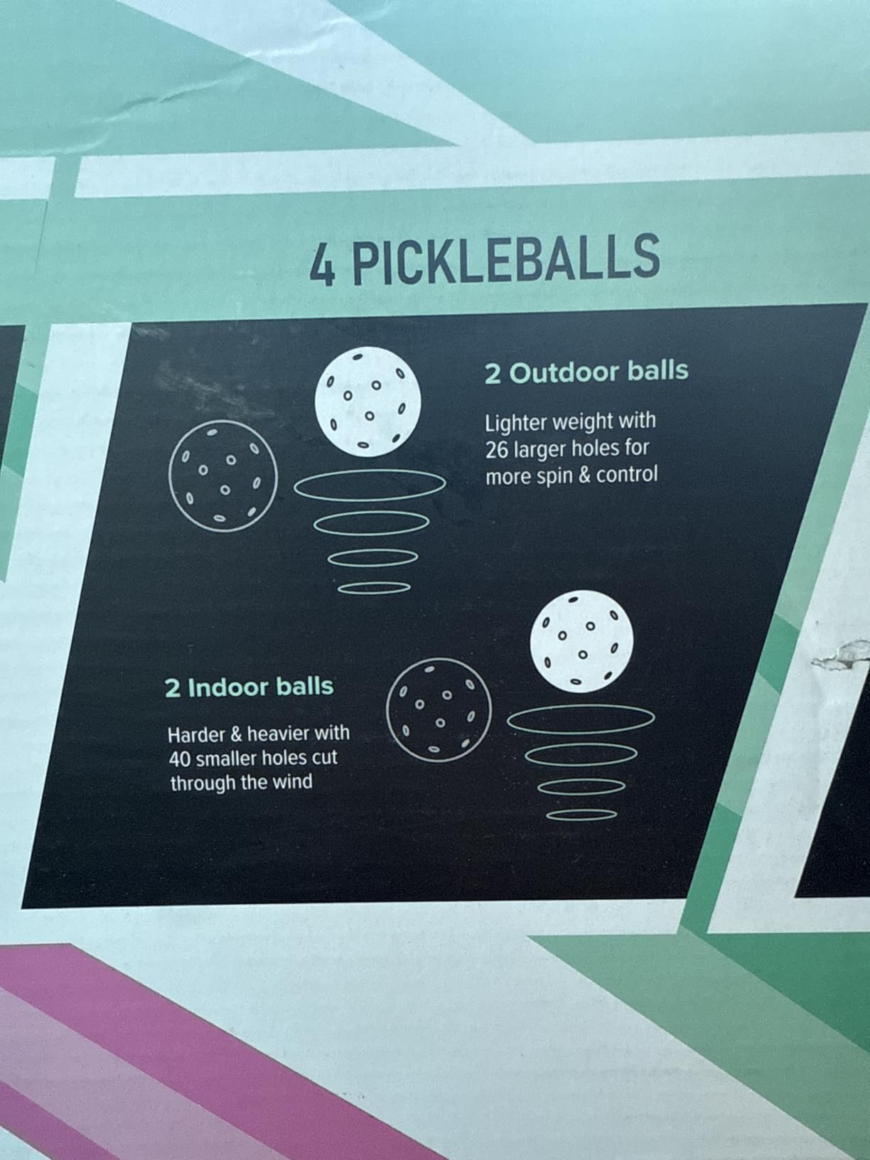 JOOLA Pickleball Paddles Set of 2 – Multiple Colors - Reinforced Fiberglass Surface – Lightweight, Durable, Beginner-Friendly Racket Design – Set Includes Balls & Bag – USAP Approved customer photo 2