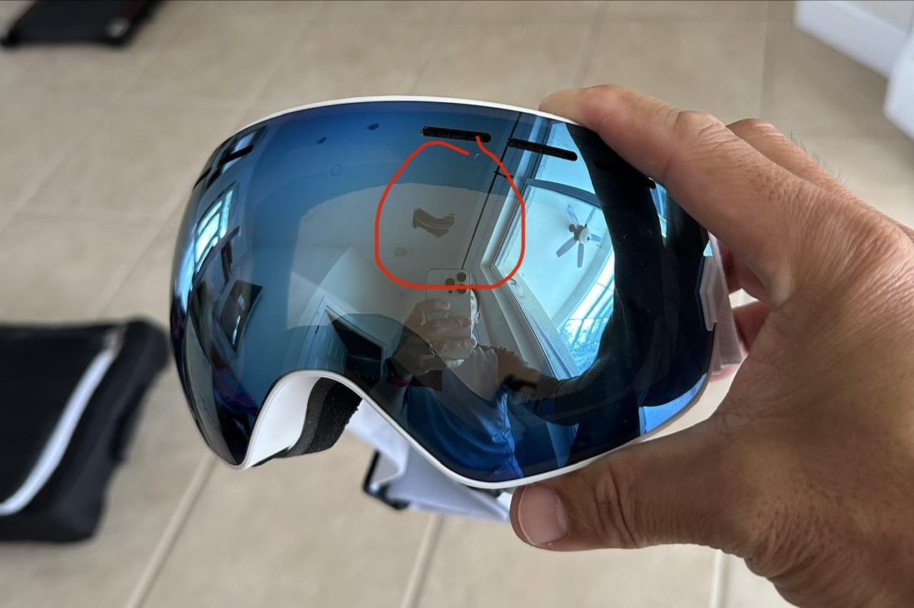 EXP VISION Snowboard Ski Goggles Men Women Youth, Anti Fog OTG Winter Snow Goggles Spherical Detachable Lens customer photo 2
