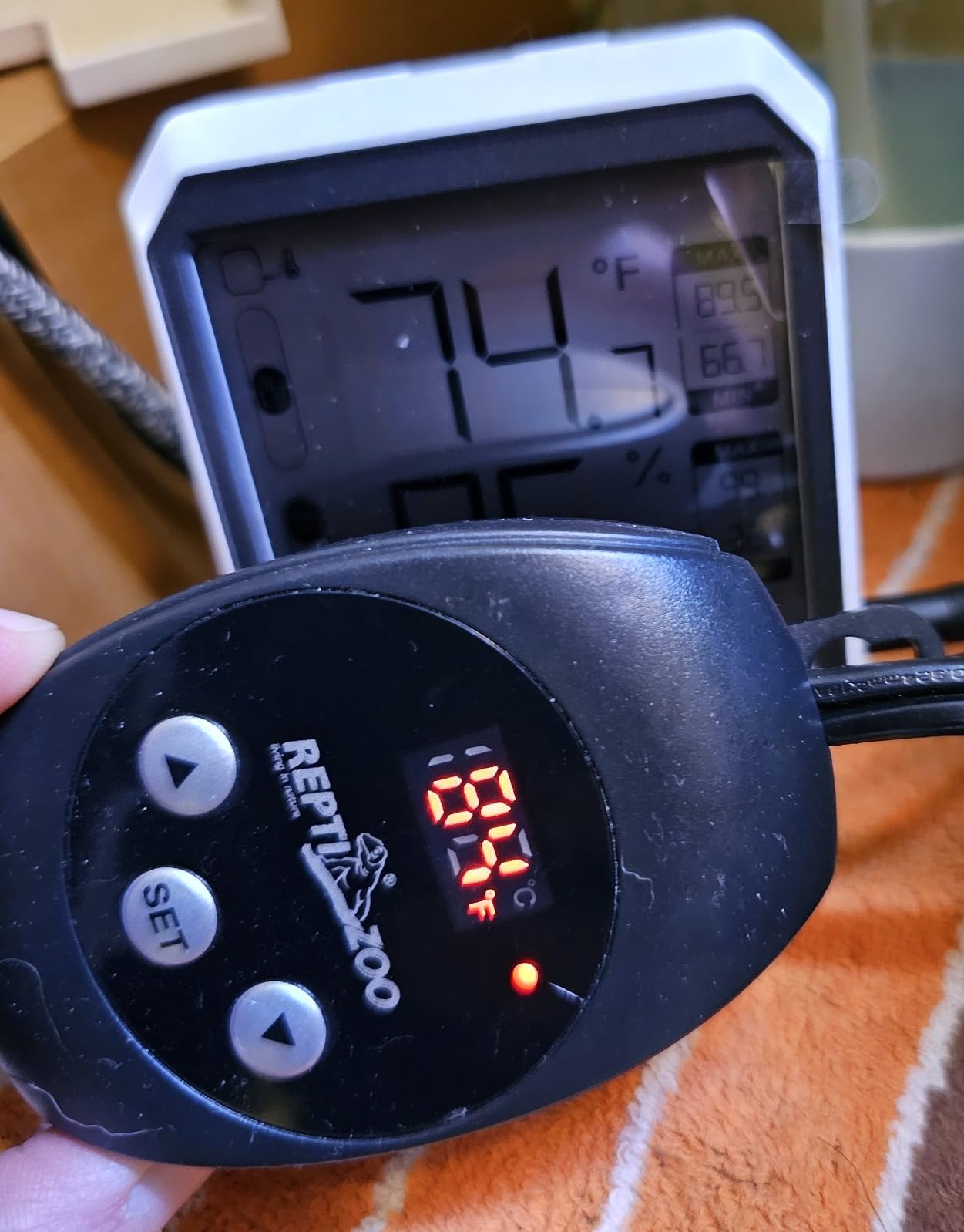 REPTIZOO Dimming Thermostat, PID Temperature Controller with Memory Function, Reptile Thermostat for Reptile Heat lamp, Specifically Designed for Light Heat Bulbs & Heaters customer photo 1