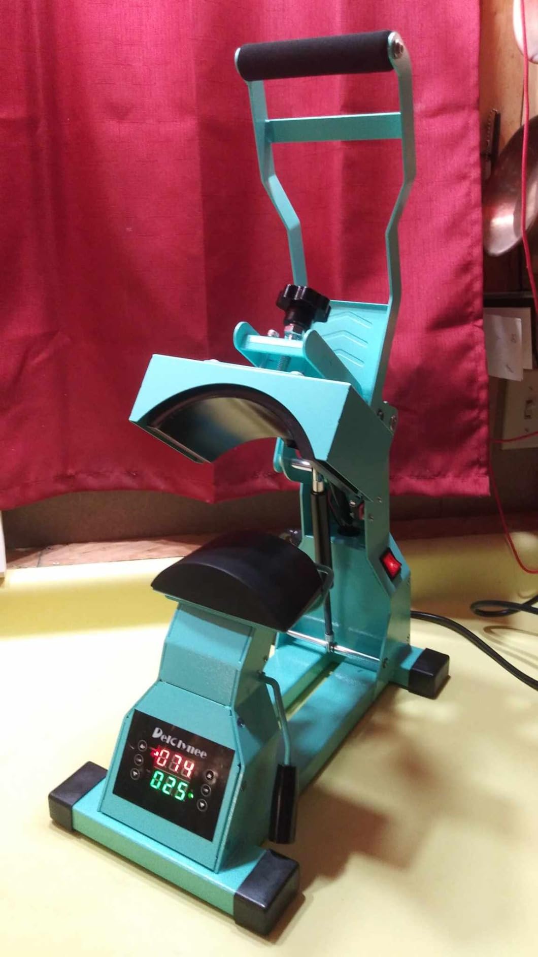 Hat Heat Press Machine for Caps with 2pcs Interchangeable Platens(6.7