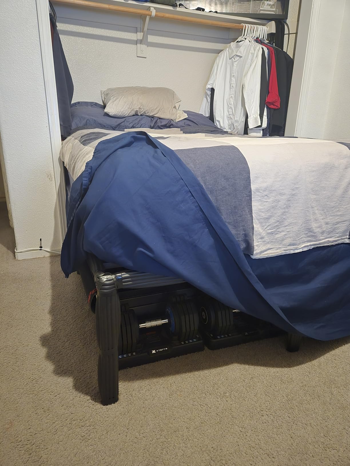 Hafenpo 18 Inch Full Bed Frame, Under Bed Storage, Black customer photo 2