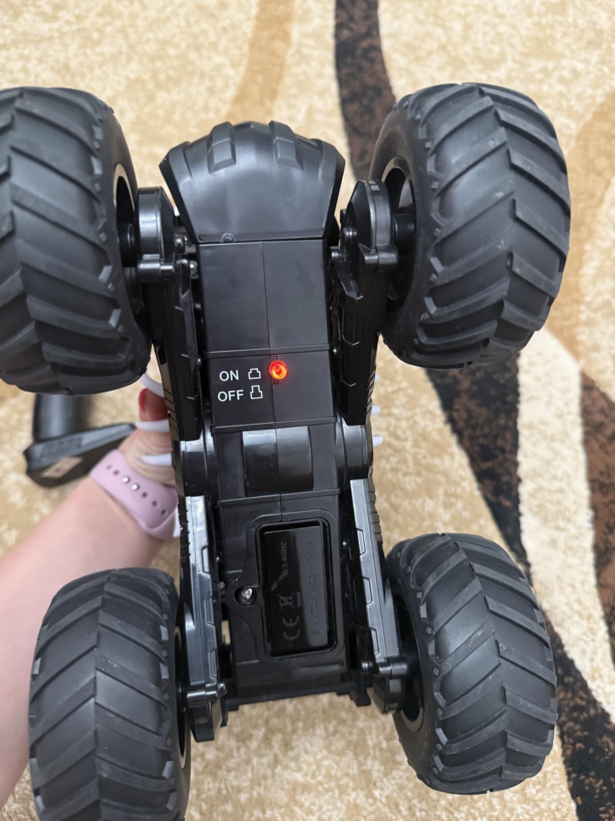 Threeking 1:16 Amphibious Monster Truck All Terrain Remote Control Car Toys | Waterproof Durable 4WD Off-Road RC Crawler Cars Pick-Up Unique Toy Gifts for Boys Girls Ages 6-12 customer photo 1