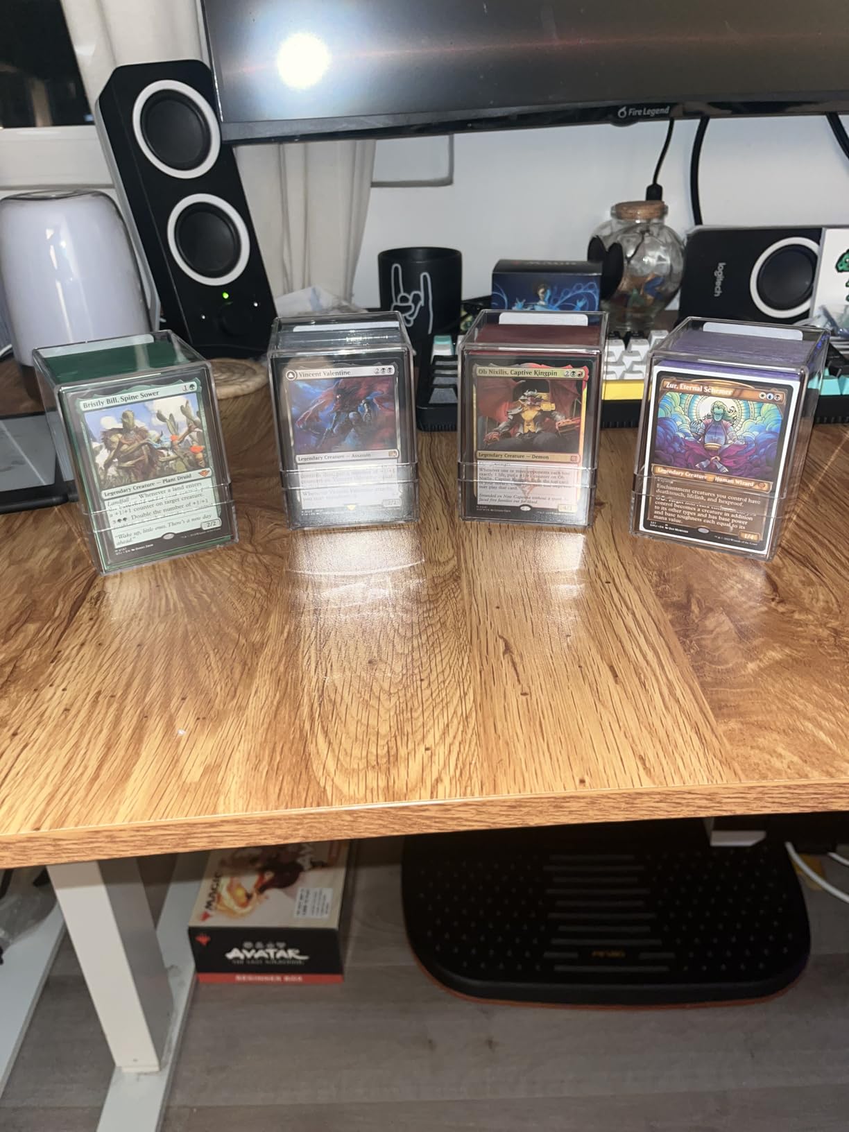 Mlikero Card Deck Cases, 6 Pack Acrylic Commander Deck Box Holding 100+ Sleeved Cards with 6 Dividers, Clear Card Storage Box Fit for MTG, TCG, Sports Cards customer photo 2