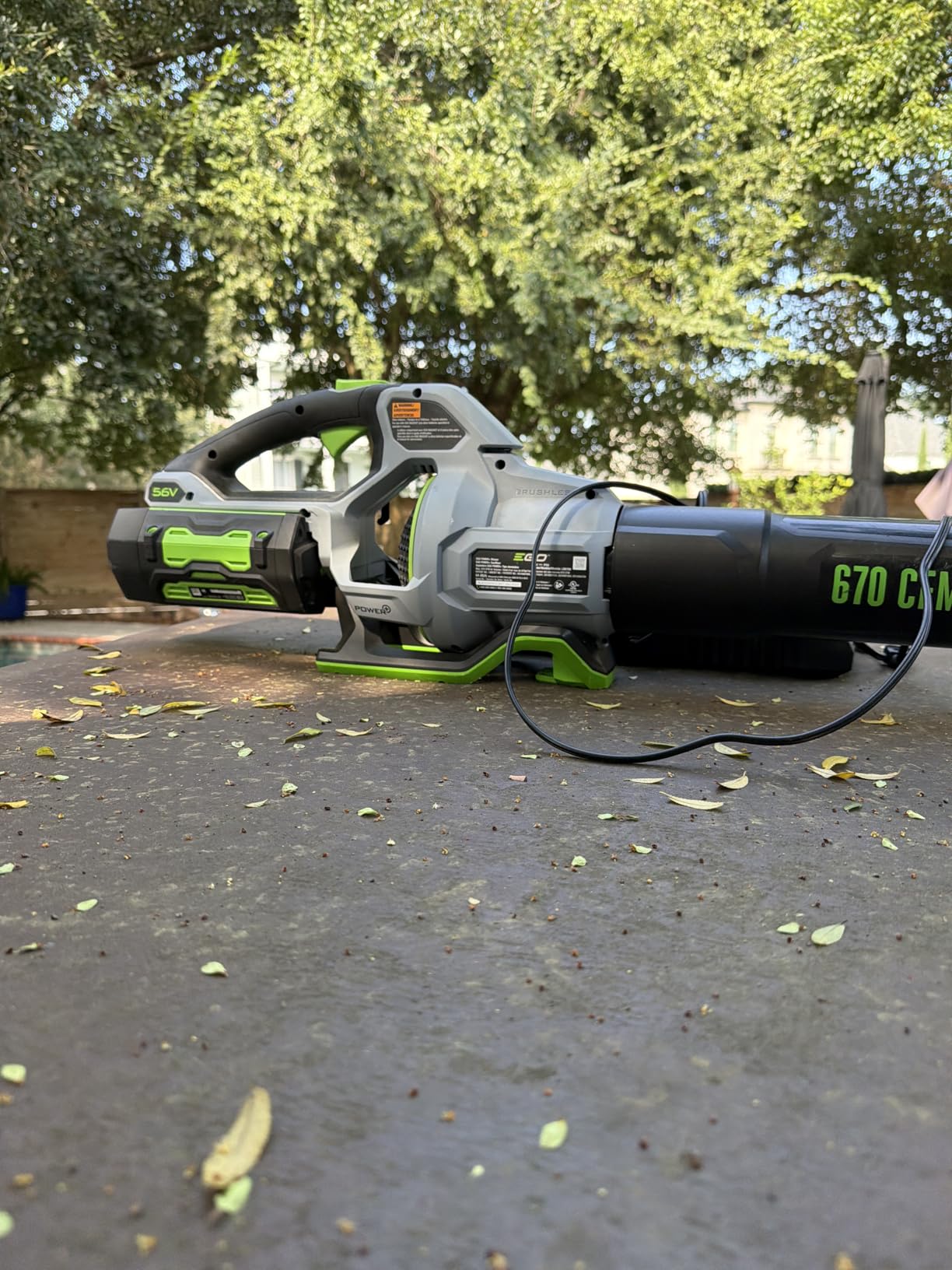 EGO POWER+ Cordless Electric Leaf Blower, 670 CFM, with Battery - LB6703 customer photo 2