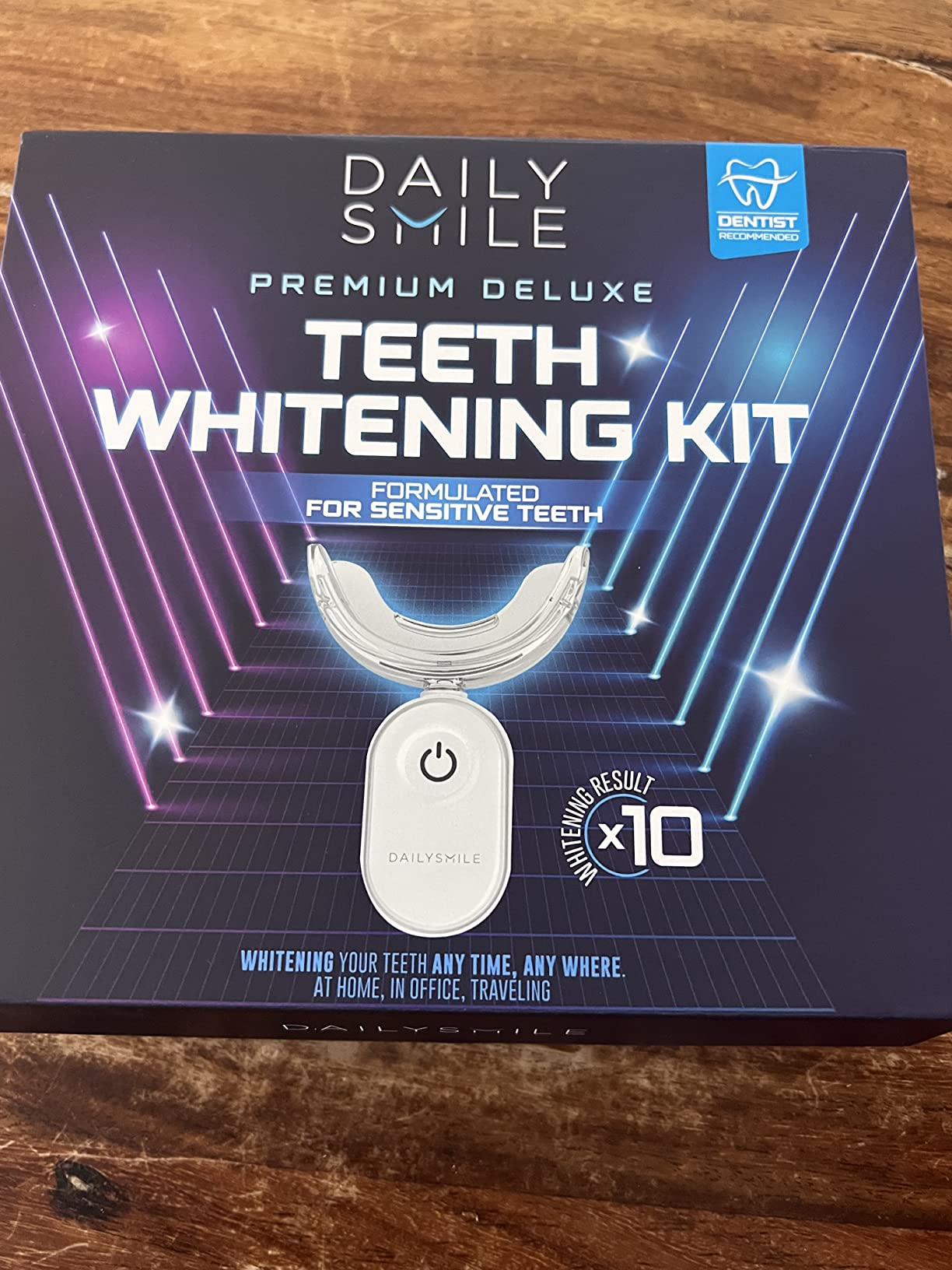 Teeth Whitening Kit with LED - Formulated for Sensitive Teeth, Hands-Free, Waterproof LED Light and 4 Gel Pens, Instant Results customer photo 2
