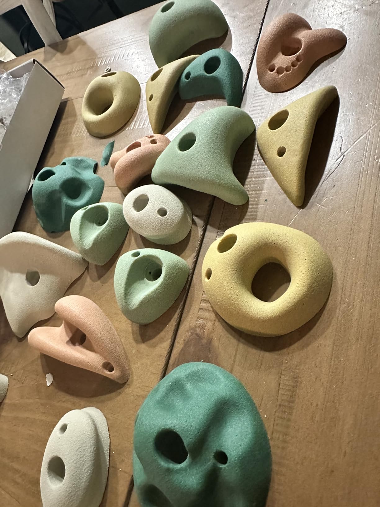 Everett & Avery Co. Premium Rock Climbing Holds - Rock Climbing Wall for Kids Inside - Rock Wall Climbing Holds Kids - Indoor Rock Climbing Wall for Kids customer photo 2
