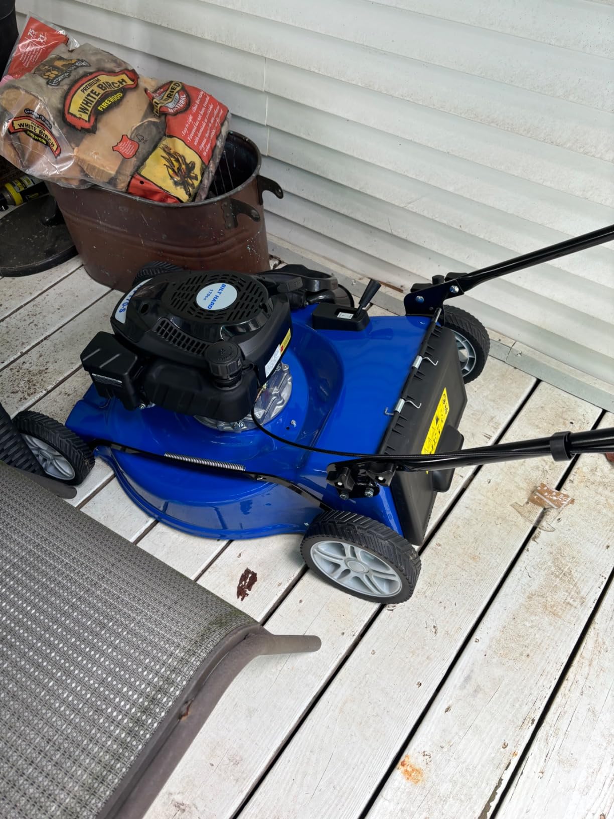 BILT HARD 21 Inch Lawn Mower Gas Powered, 4-Cycle 144cc Engine, 3-in-1 Push Lawnmower with Bagging, Mulching & Side Discharge, Adjustable 8-Positions Cutting Height, Easy Start customer photo 1