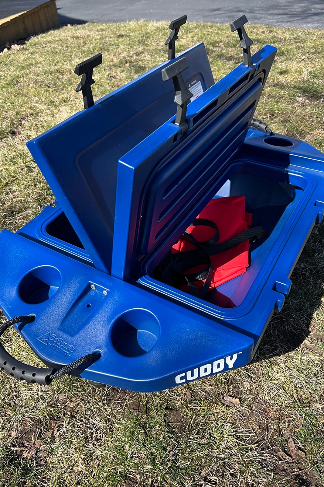 CUDDY Floating Cooler and Dry Storage Vessel for Land & Water – 40QT– Great for River, Beach, Kayak, Pool, & Lake - Multiple Color Options customer photo 2