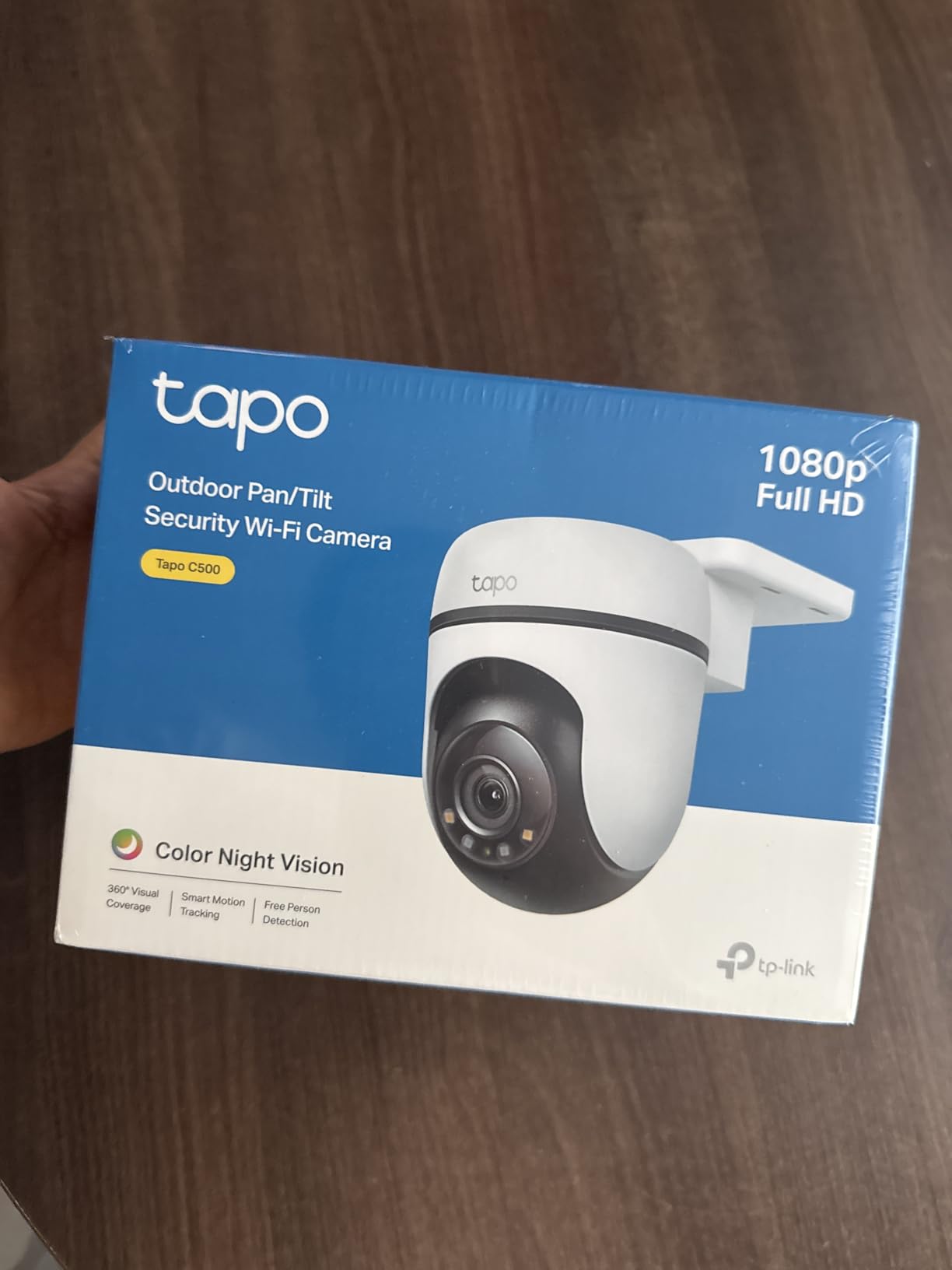 Tapo 1080P Outdoor Wired Pan/Tilt Security Wi-Fi Camera, 360 Degree View, Motion Tracking, Works with Alexa & Google Home, Night Vision, Free AI Detection, Cloud & SD Card Storage(up to 512GB), Tapo C500 customer photo 2
