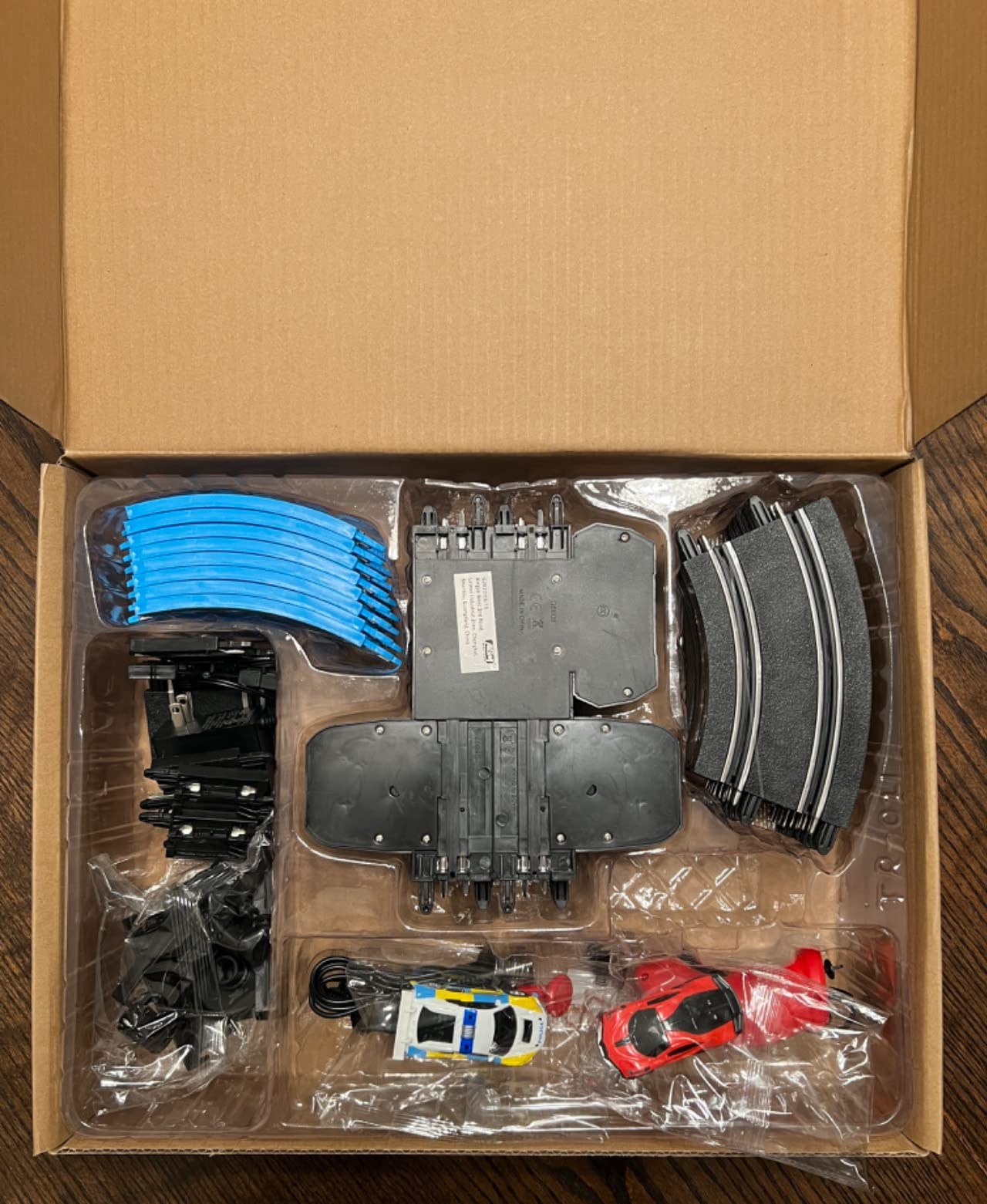 AGM MASETCH High Speed Series Tram Dual Track Set, Track with 4 Vehicles Official Licensed Slot car Racing, Comes with 2 Hand Controls and Track Parts and a Lap Counter. customer photo 1