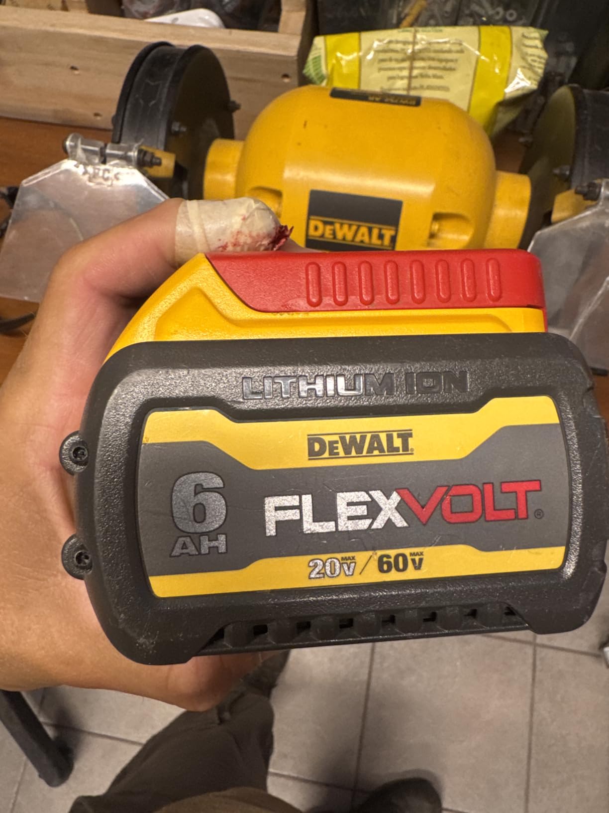 DEWALT 20V MAX* Belt Sander, Cordless, Brushless, Tool Only (DCW220B) | Tool only, variable speed, dust collection customer photo 2