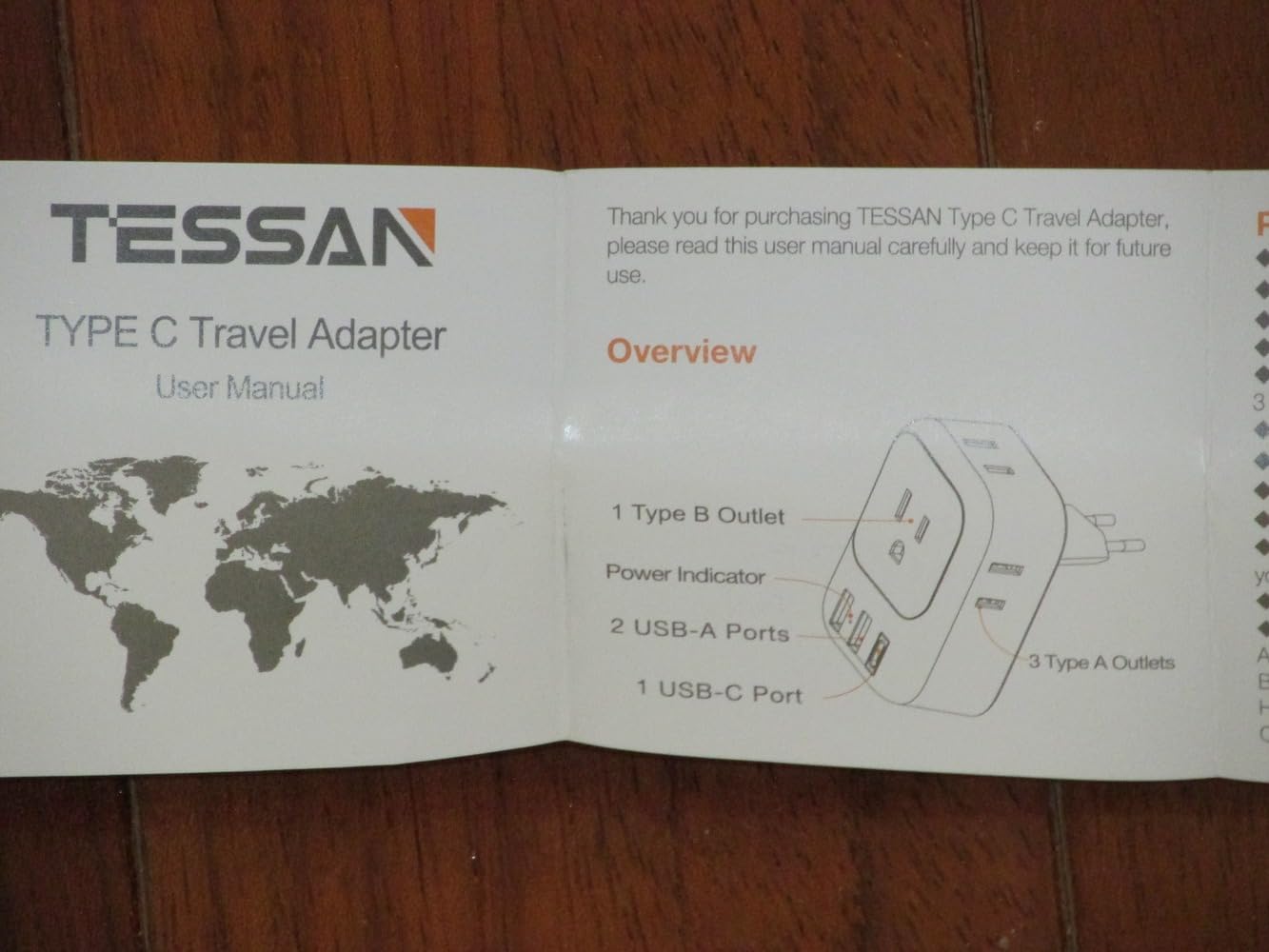 TESSAN European Travel Plug Adapter 3 Pack, US to Europe Plug Adapter | Not A Voltage Converter, PD 20W, 4 AC 3 USB Ports, Type C Power Adaptor, USA to EU Euro Spain France Italy Greece customer photo 1