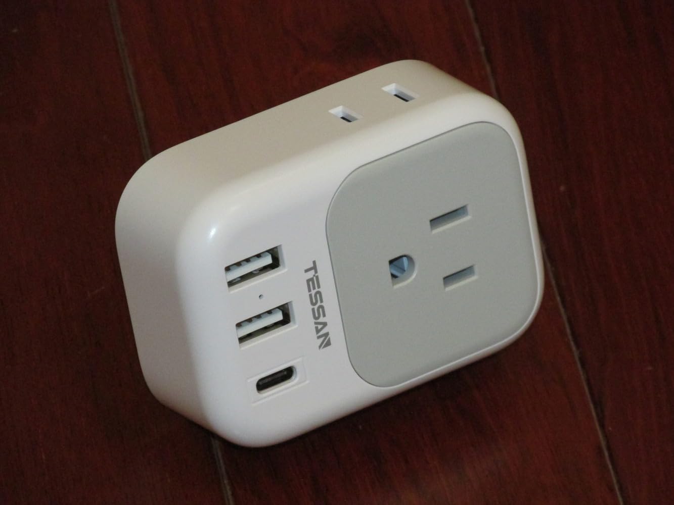 TESSAN European Travel Plug Adapter 3 Pack, US to Europe Plug Adapter | Not A Voltage Converter, PD 20W, 4 AC 3 USB Ports, Type C Power Adaptor, USA to EU Euro Spain France Italy Greece customer photo 2