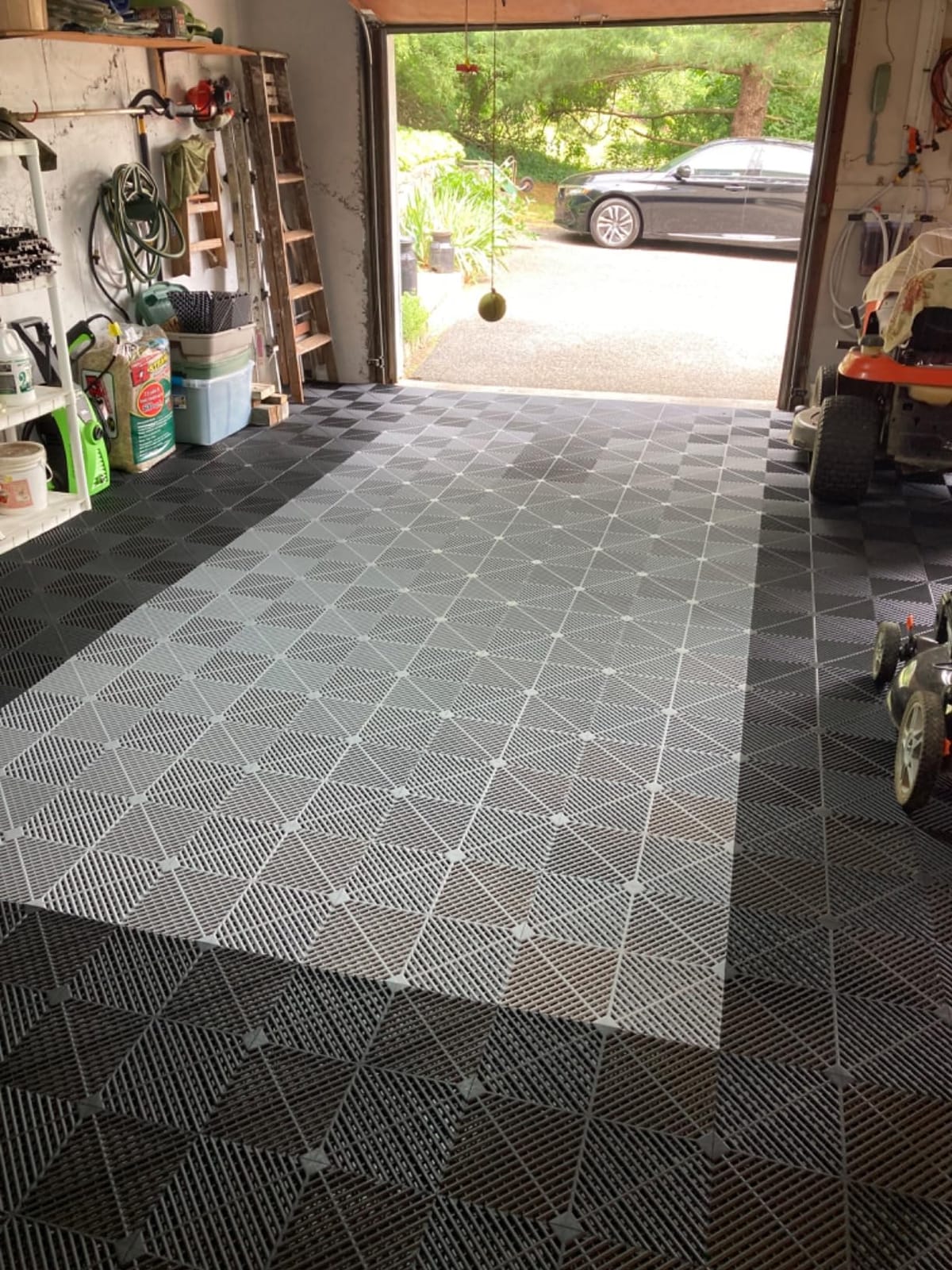 SafeRacks Vented Interlocking Garage Floor Tiles - Gray, 16 Pack customer photo 1