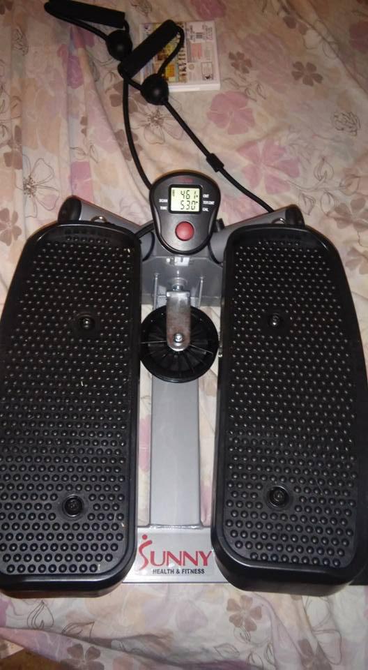 Sunny Health & Fitness Smart Power Stepper with Resistance Bands for Cardio customer photo 2