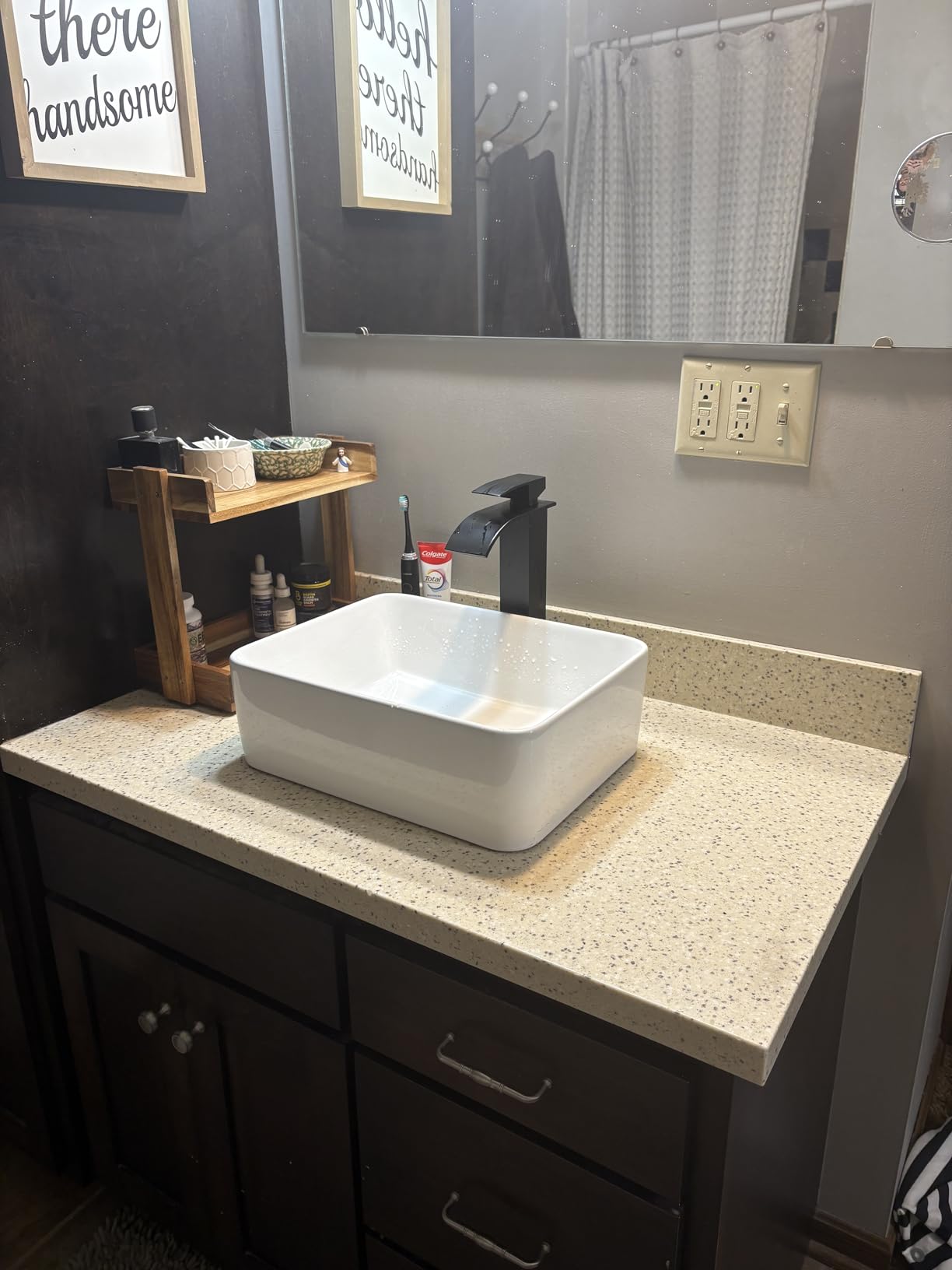 DeerValley Bathroom Vessel Sink White 16