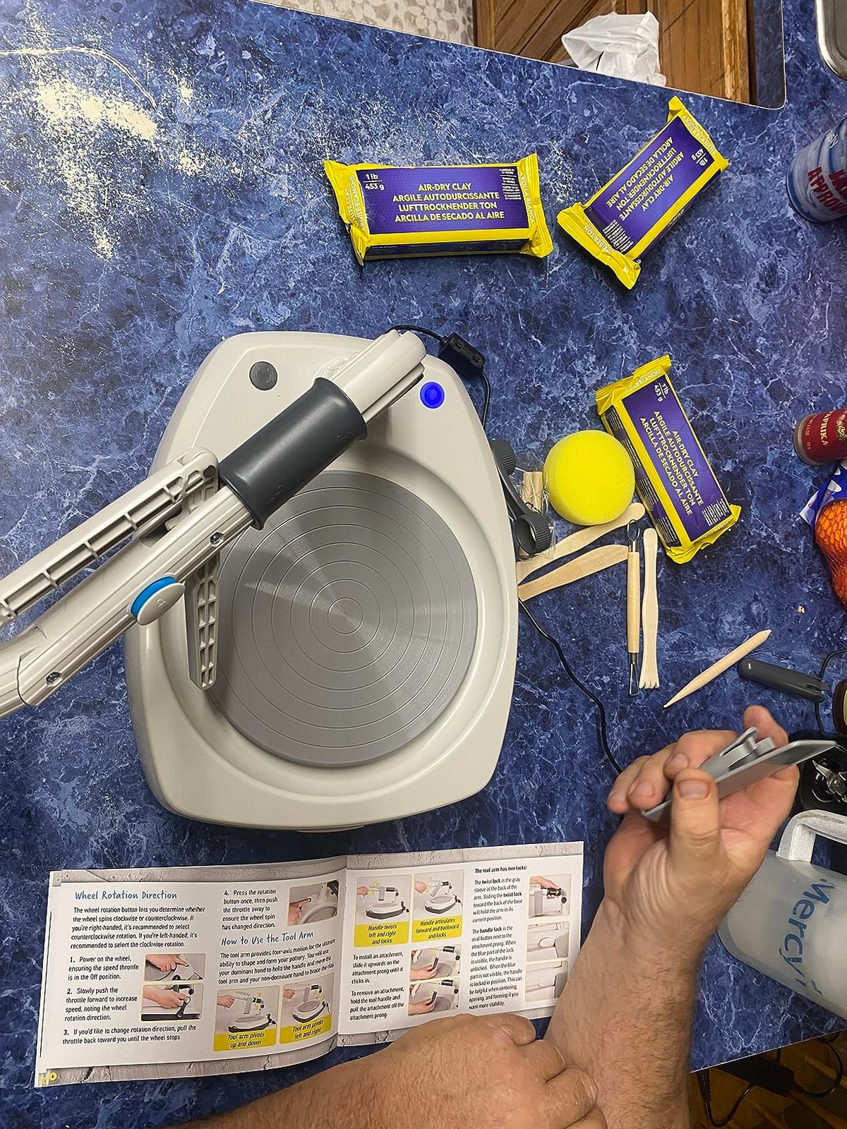 NATIONAL GEOGRAPHIC Hobby Pottery Wheel Kit - 8