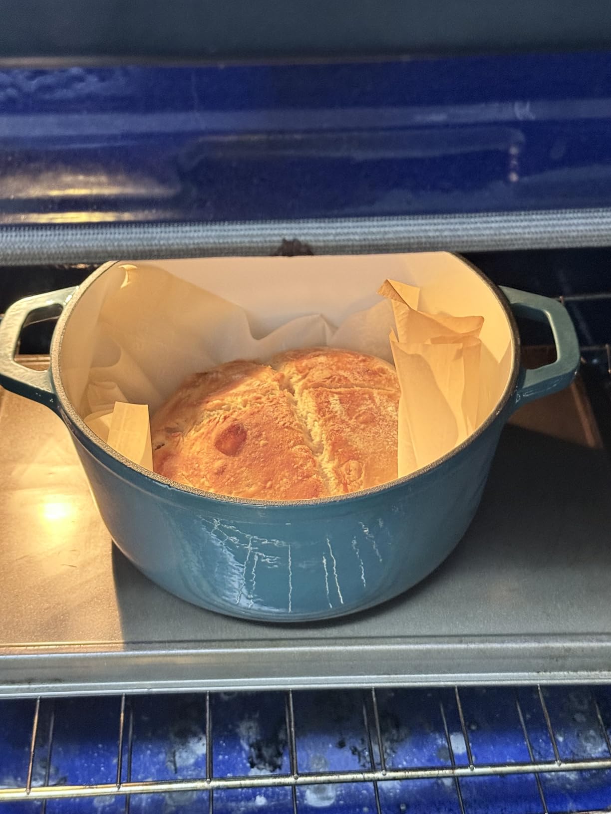 Mueller DuraCast 6 Quart Enameled Cast Iron Dutch Oven Pot with Lid | Sourdough Bread Baking, PFOA-Free, 500 F Oven Safe - All Cooktops incl. Induction, Braising & Slow Cooking, Emerald customer photo 1