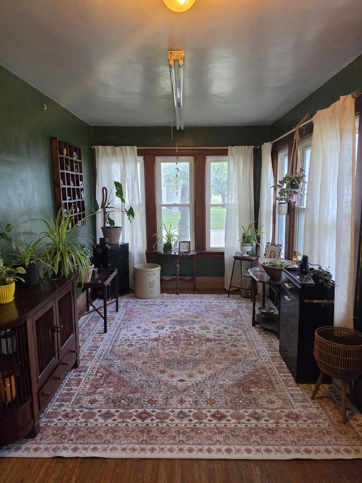 zesthome 8x10 Area Rugs for Living Room,Large Washable Rug,Orange customer photo 2
