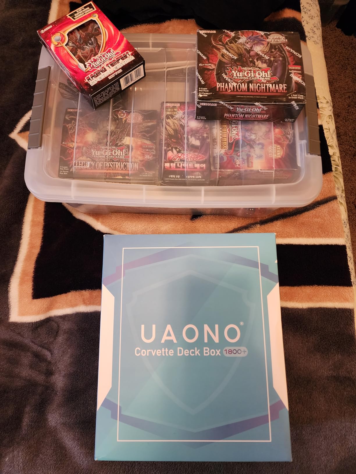 UAONO Trading Card Storage Box Holds 2400+ Cards, Bulk Card Storage customer photo 2
