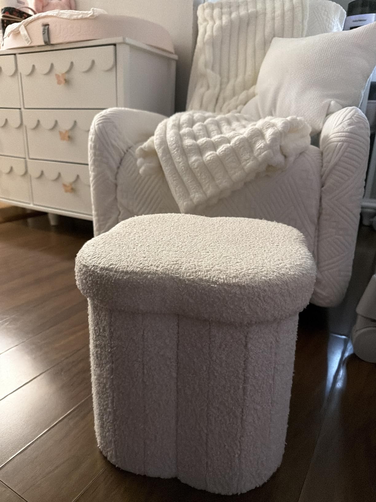 B FSOBEIIALEO Storage Ottoman Cube,12.6