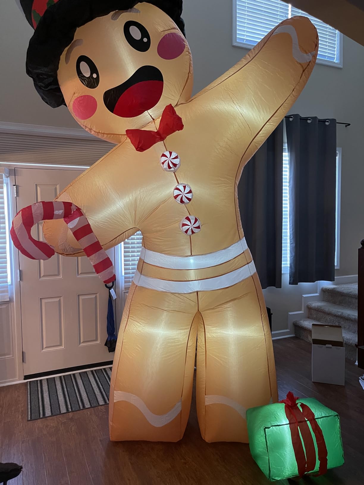 OurWarm 12FT Christmas Inflatables, Giant Gingerbread Christmas Decorations customer photo 1