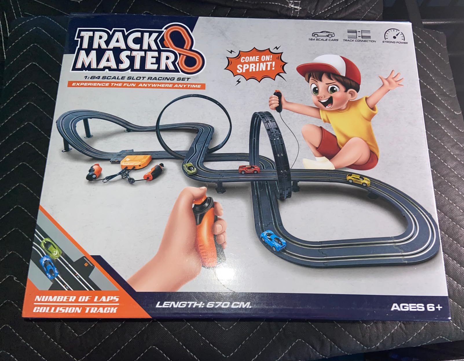 Slot Car Race Track Sets for Boys Age 6-12, Electric Track with 4 Slot Cars customer photo 2