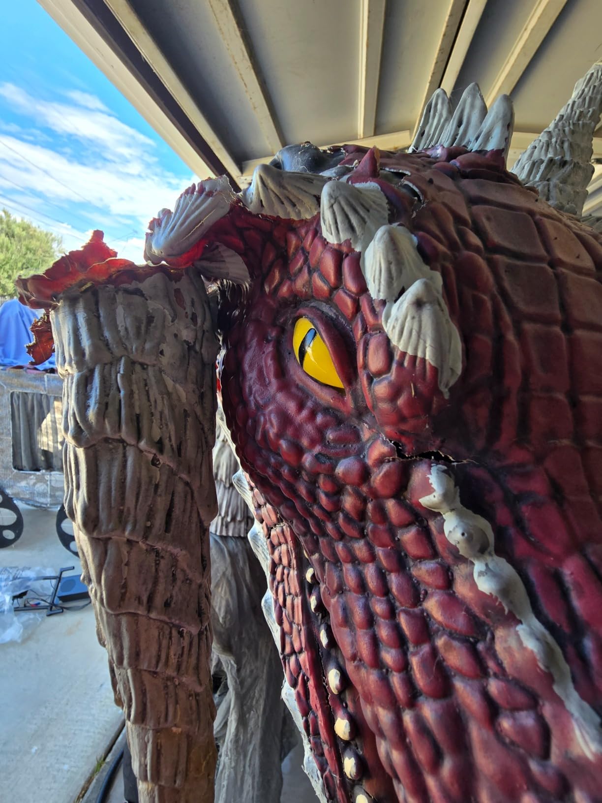 Haunted Hill Farm 7.0-Ft. Motion-Activated Rotting Reaper Animatronic customer photo 1