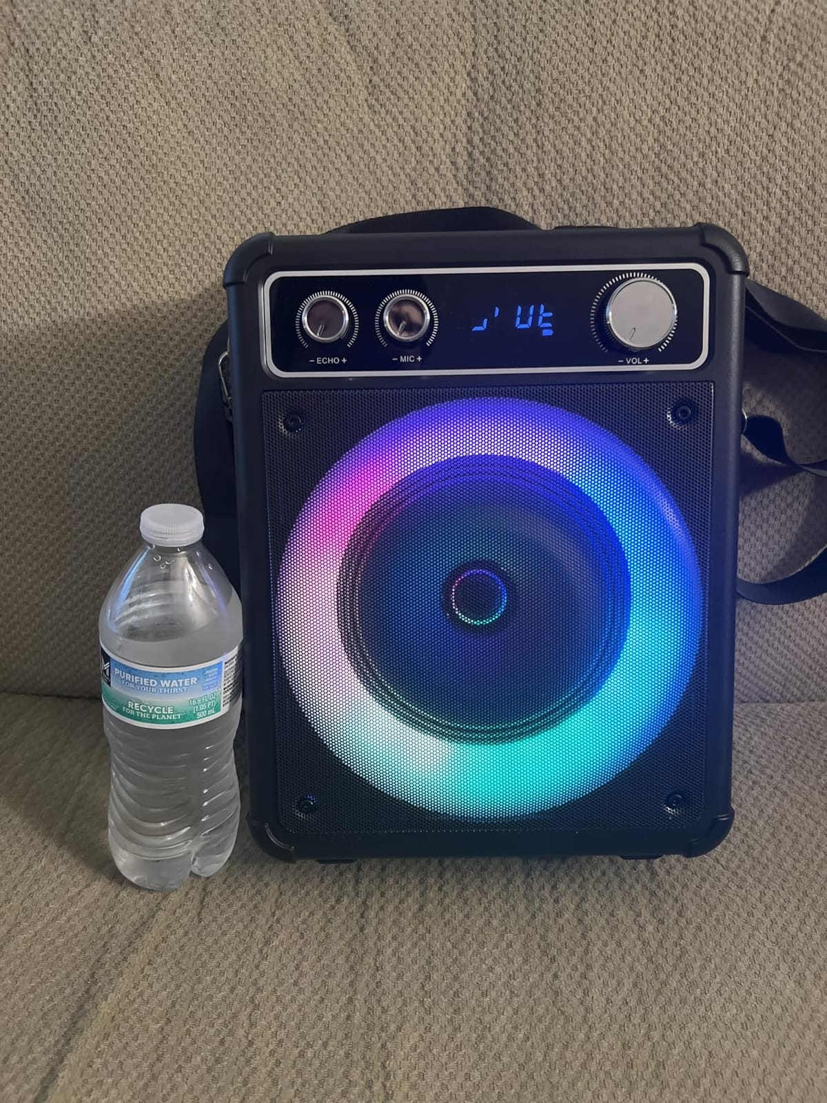 VOSOCO Karaoke Machine, Bluetooth Speaker with 2 Wireless Mics for Adults | 2026 Portable PA System with LED Light, Supports TWS Echo Adjustment TF USB AUX Inputs for Birthday Home Party Outdoor Travel customer photo 2