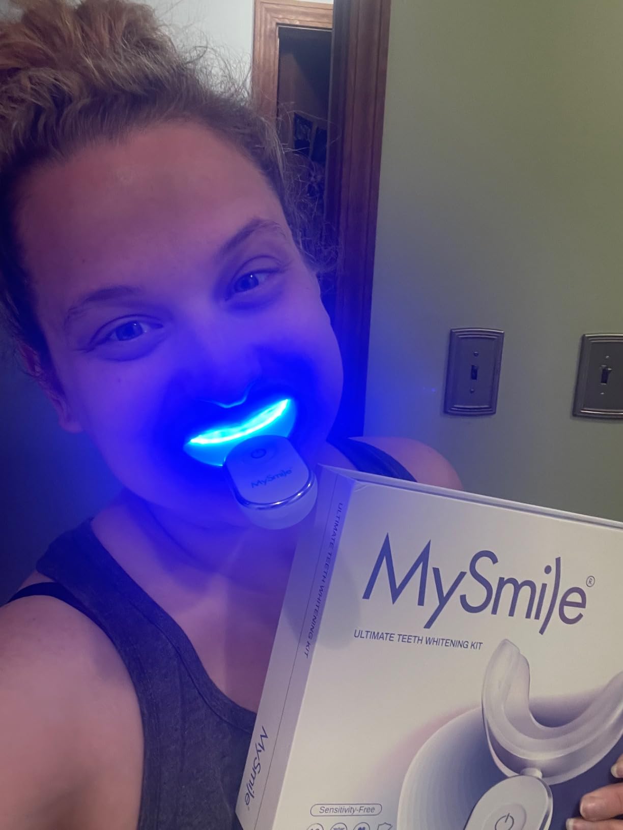 MySmile Teeth Whitening Kit for Sensitive Teeth, 30+ Treatments Whitener | 4*3ml 35% Carbamide Peroxide Whitening Gel+4ml Remineralization Pen & 28LED Whitening Tray Light, Remove Years of Stains customer photo 1