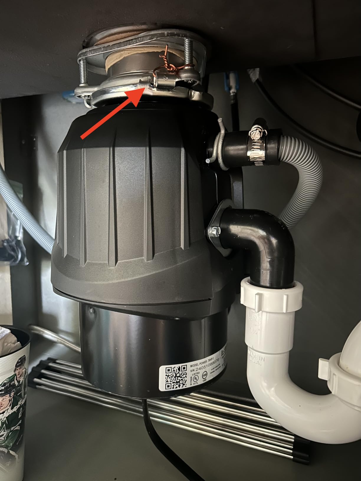 InSinkErator Power .75HP, 3/4 HP Garbage Disposal, Power Series EZ Connect Continuous Feed Food Waste Disposer, Black customer photo 1