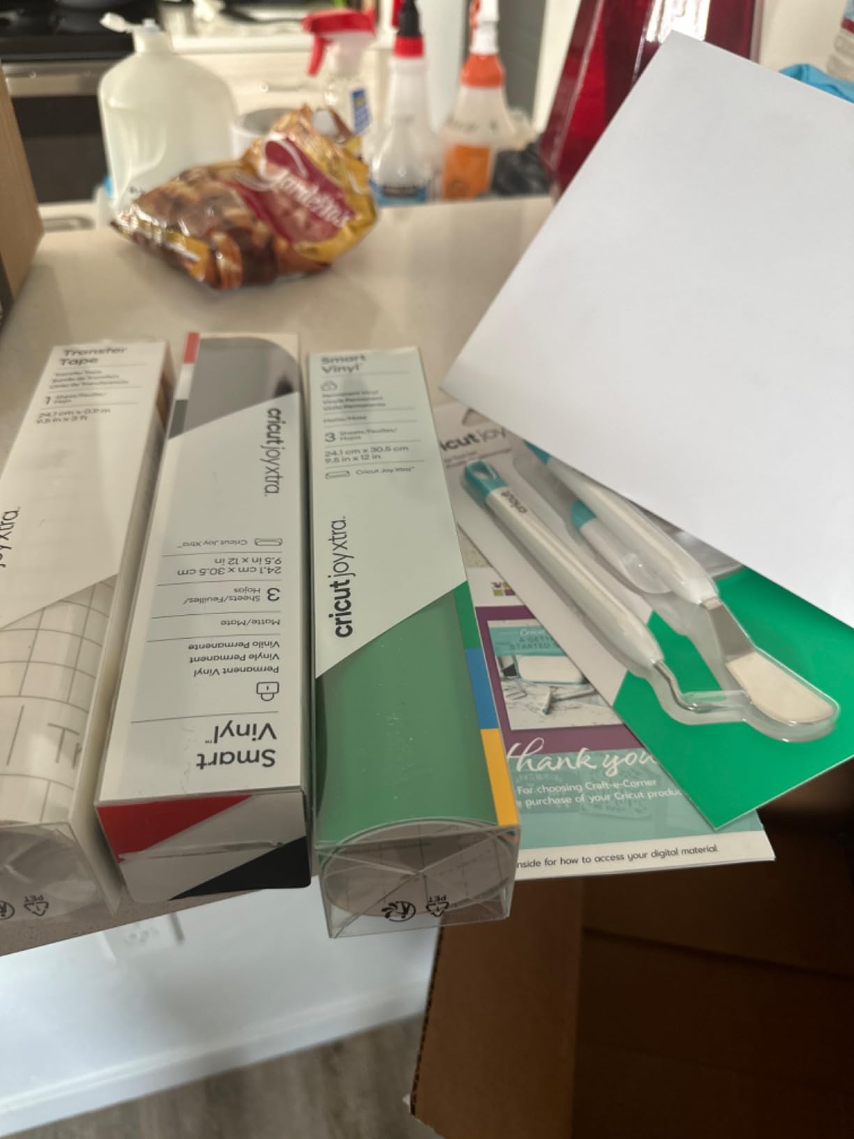 Cricut Joy Xtra Cutting Machine and Smart Vinyl Bundle for Labels, Decals & Custom Projects - Includes Rainbow Permanent Vinyl, Transfer Tape, Tools & Design Guides customer photo 1