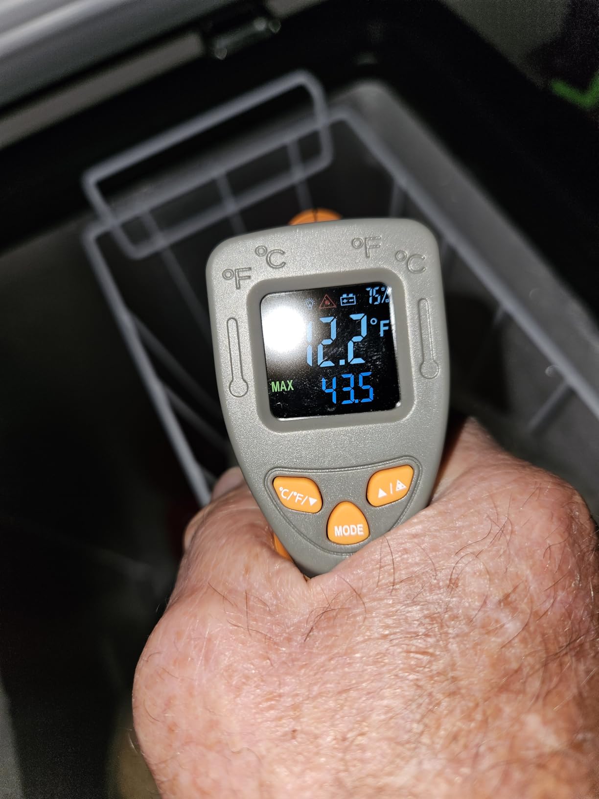 Igloo 5.0 Cu Ft Upright Deep Freezer Chest- Deep Freezer with Quick Freezing System & Adjustable Thermostat - Low Noise Freezer with Removable Basket & LED Lights for Homes, Garages & Basements- White customer photo 2