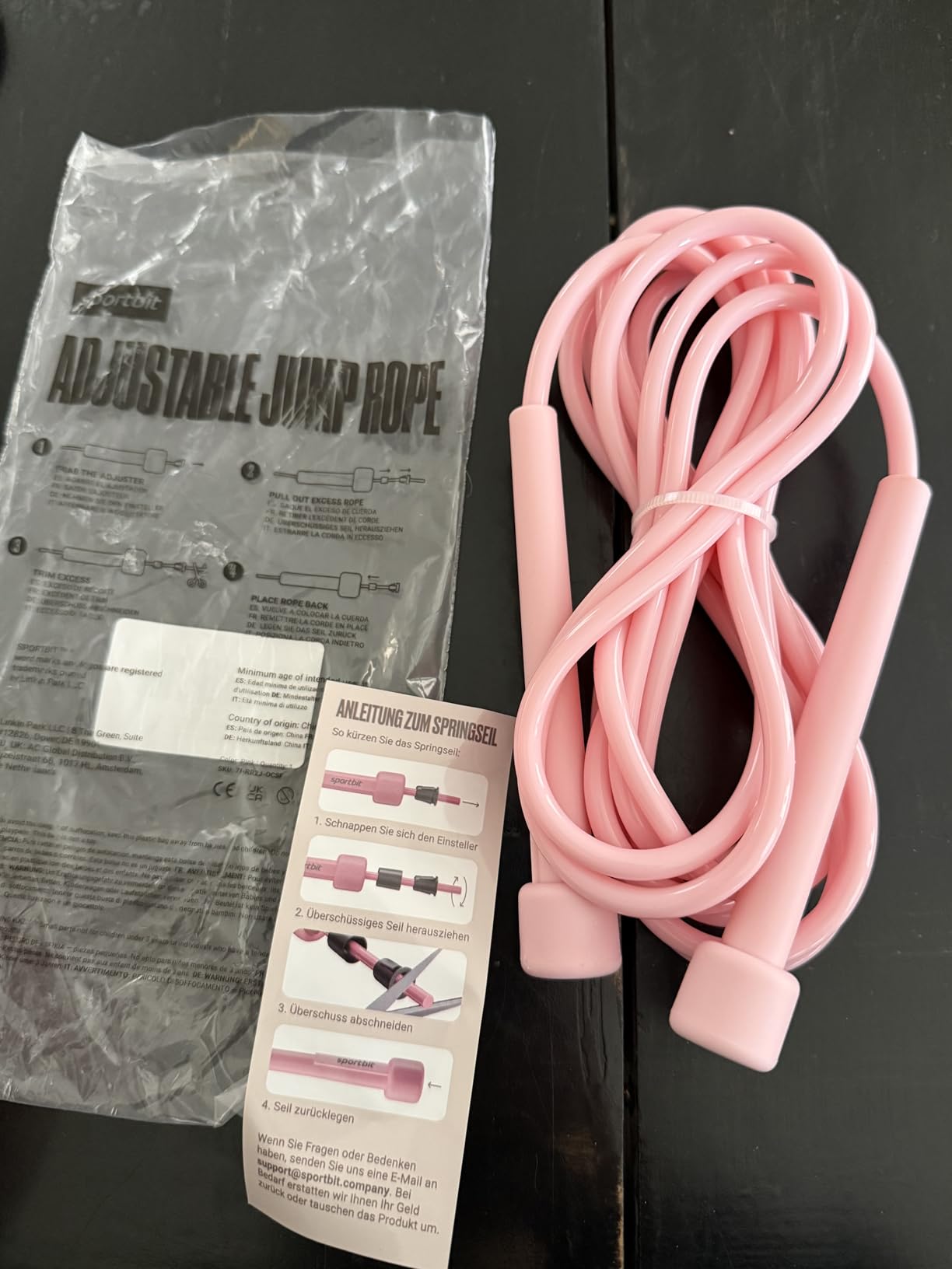 SPORTBIT Adjustable Jump Rope for Fitness and Exercise customer photo 1