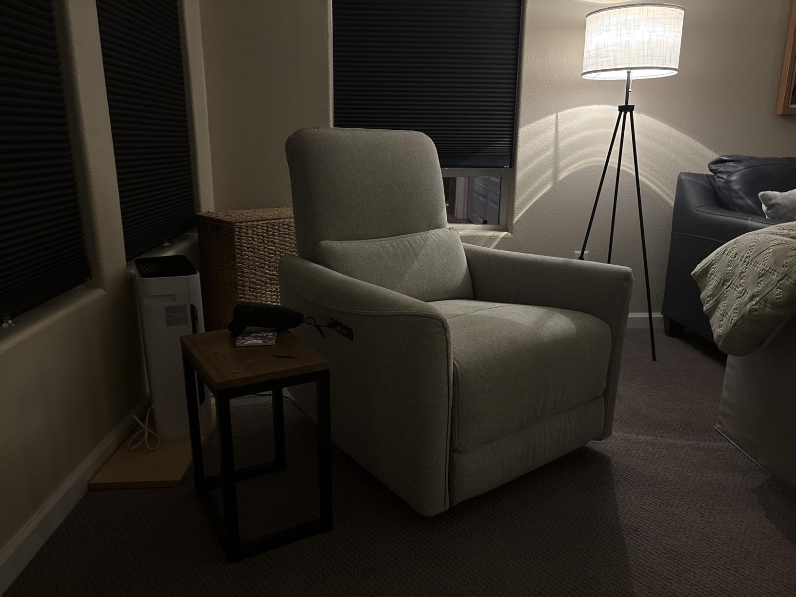 CHITA Power Swivel Glider Recliner Chair, Nursery Glider, Medium, Linen customer photo 2