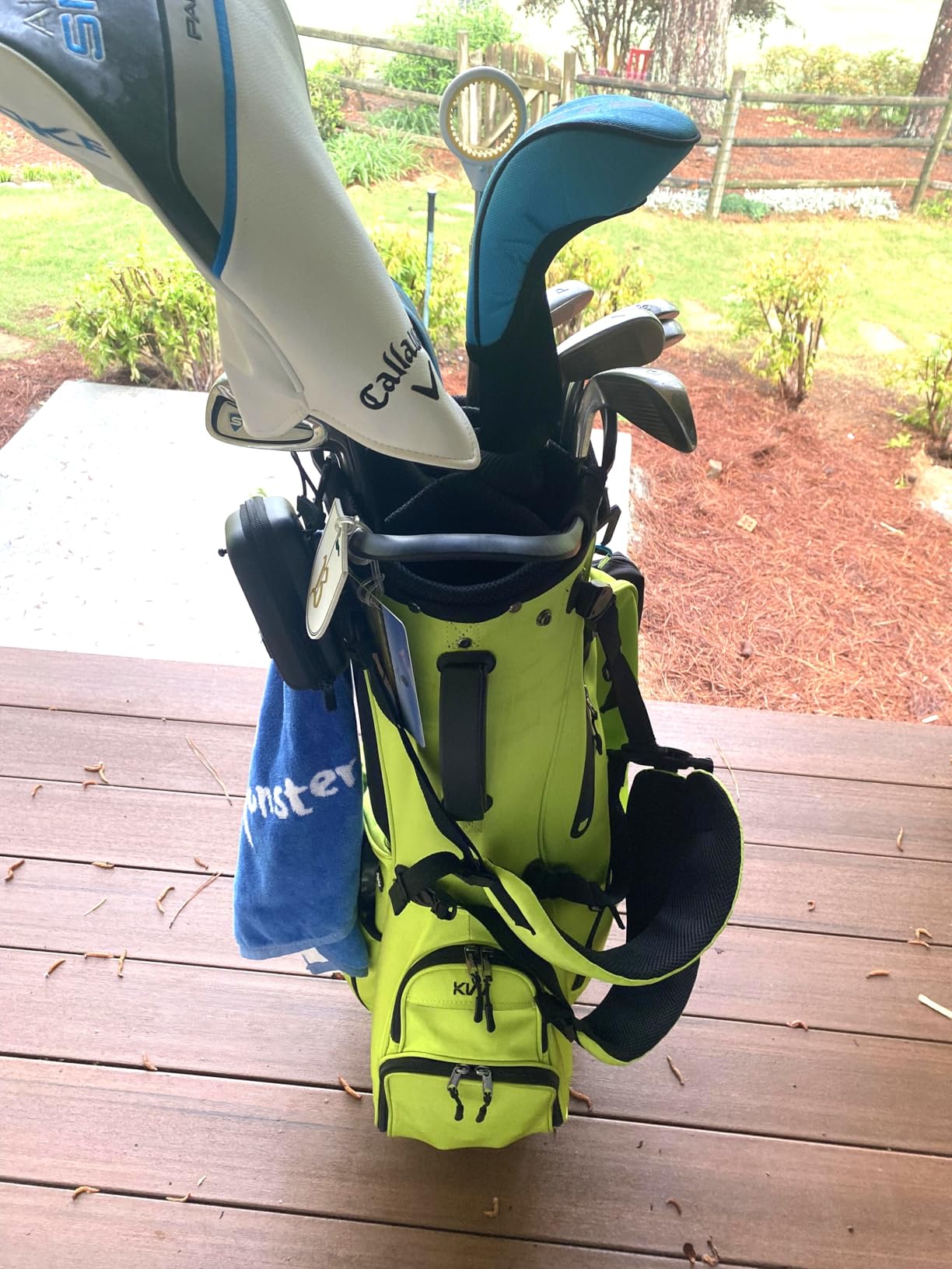 KVV Lightweight Golf Stand Bag with 7 Way Full-Length Dividers, 5 Zippered Pockets, Automatically Adjustable Dual Straps,Elegant Design customer photo 1