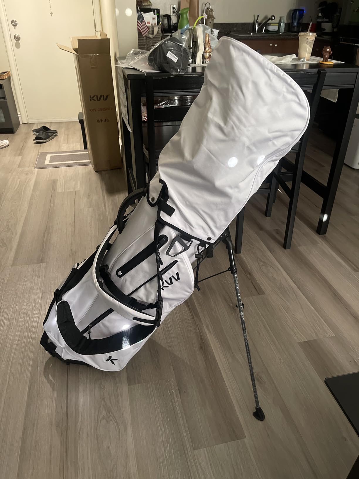 KVV Lightweight Golf Stand Bag with 7 Way Full-Length Dividers, 5 Zippered Pockets, Automatically Adjustable Dual Straps,Elegant Design customer photo 2
