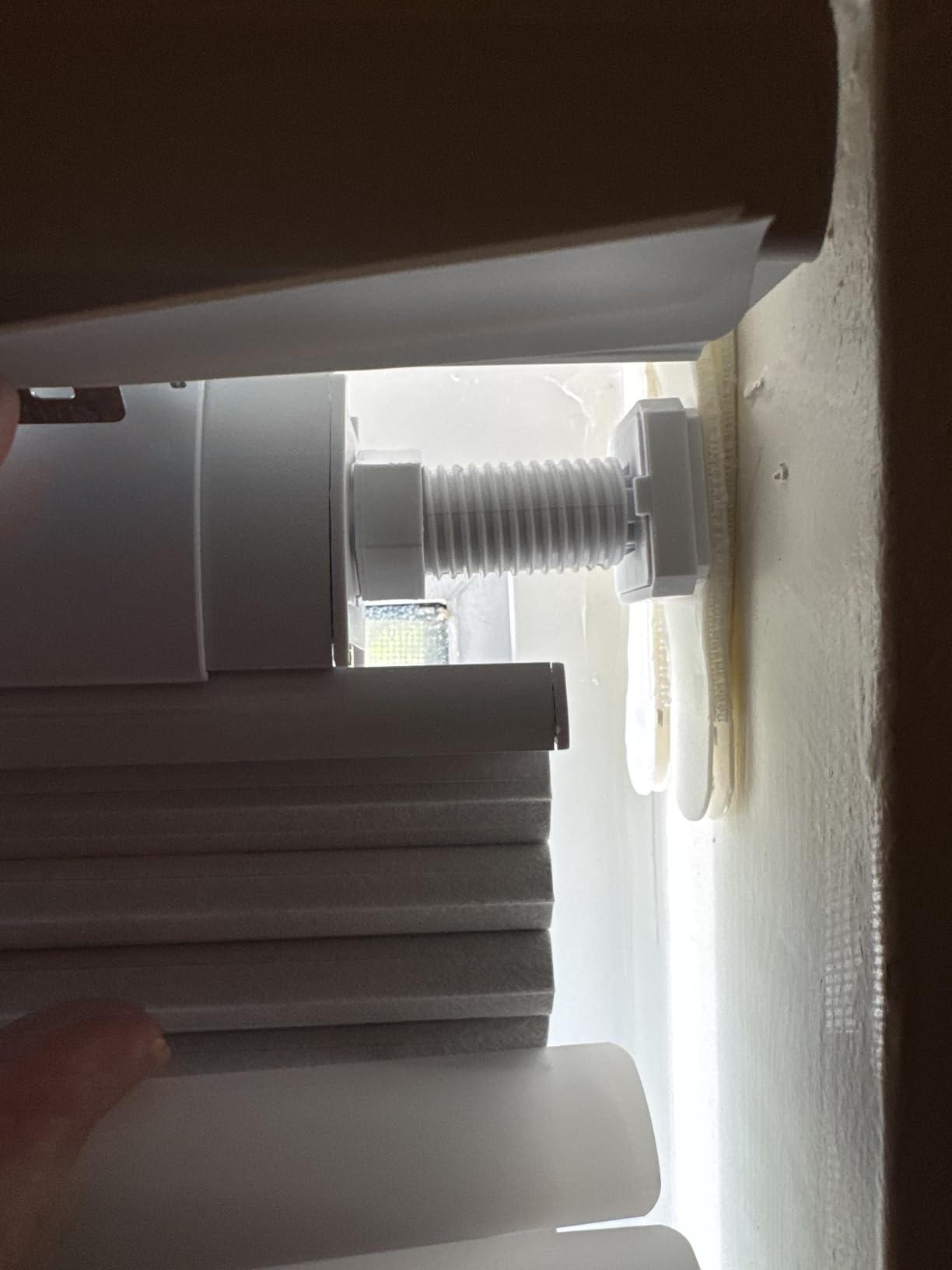 Boolegon No Drill No Tools Cellular Shades TDBU,White,Custom Size customer photo 1