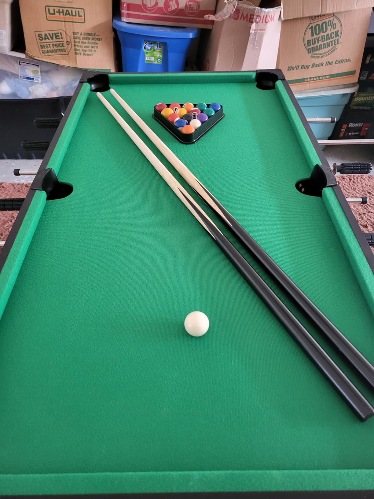 Best Choice Products Tabletop Billiard Table, Pool Game Table for Living Room, Game Room w/ 2 Cue Sticks, Ball Set, Storage Bag customer photo 1