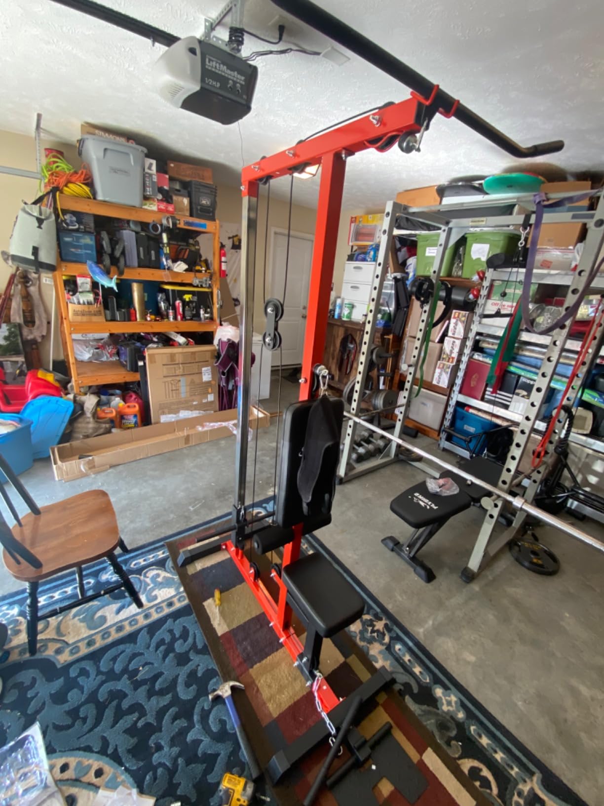 Soozier Cable Machine LAT High Low for Home Gym Black customer photo 2