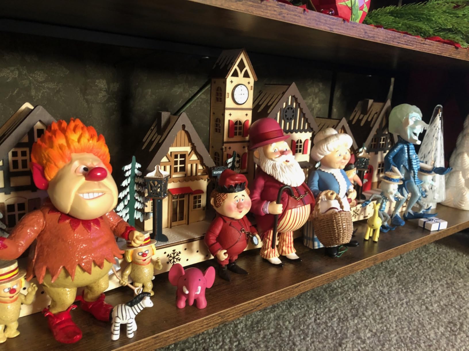 Best Choice Products Pre-Lit Wooden Christmas Village, Winter Mantel Decor, Traditional Holiday Decoration for Home, Living Room, Entryway w/LED Lights, Plug-in/Battery-Powered w/Timer customer photo 2