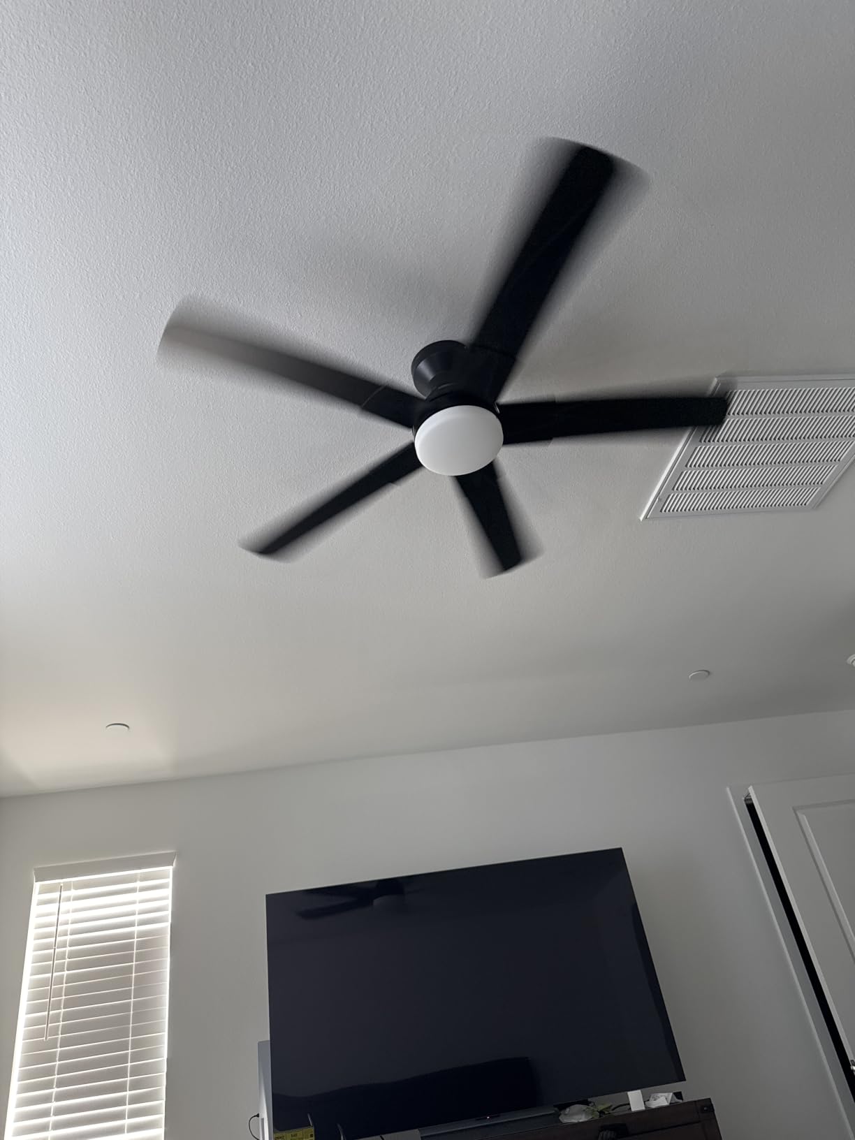 addlon 42 Inch Black Low Profile Ceiling Fans with Lights and Remote customer photo 2