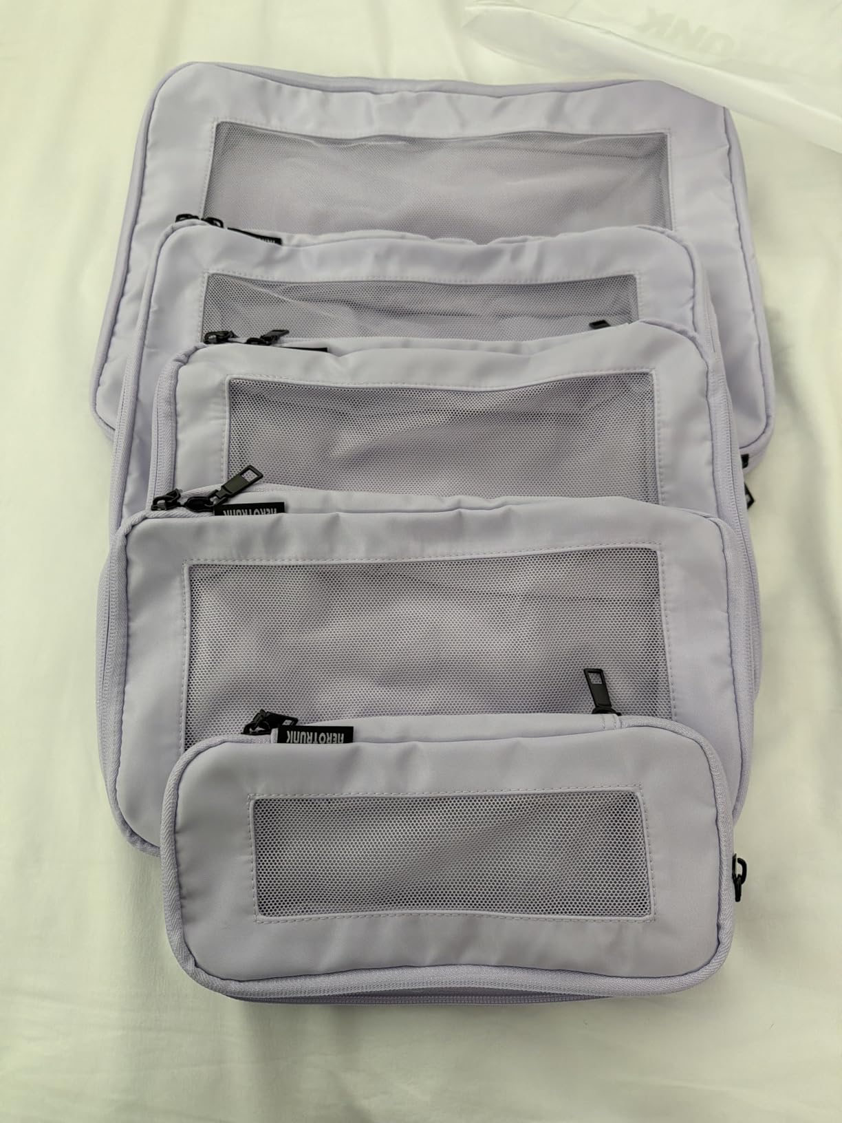 Aerotrunk Compression Packing Cubes for Travel, 6-Pack, Beige | Solves overpacking, 6-Piece set fits most suitcases, 50% Space savings, Compression luggage organizer bags customer photo 1