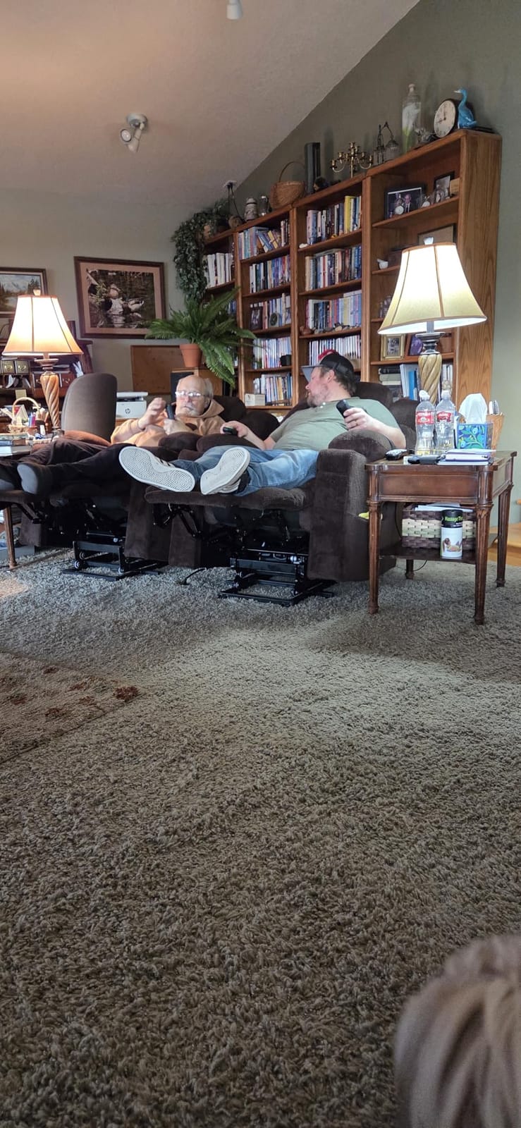 MCombo 3 Motor Power Lift Recliner, Heat and Massage, 7634, Large customer photo 2